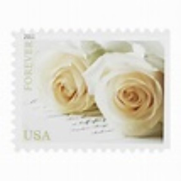 Wedding Rose forever US postage stamp-sheet of 20 - Picture 1 of 3